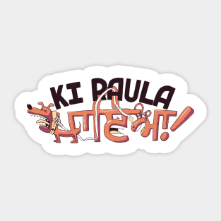 Punjabi - Ki raula paya V2 Sticker